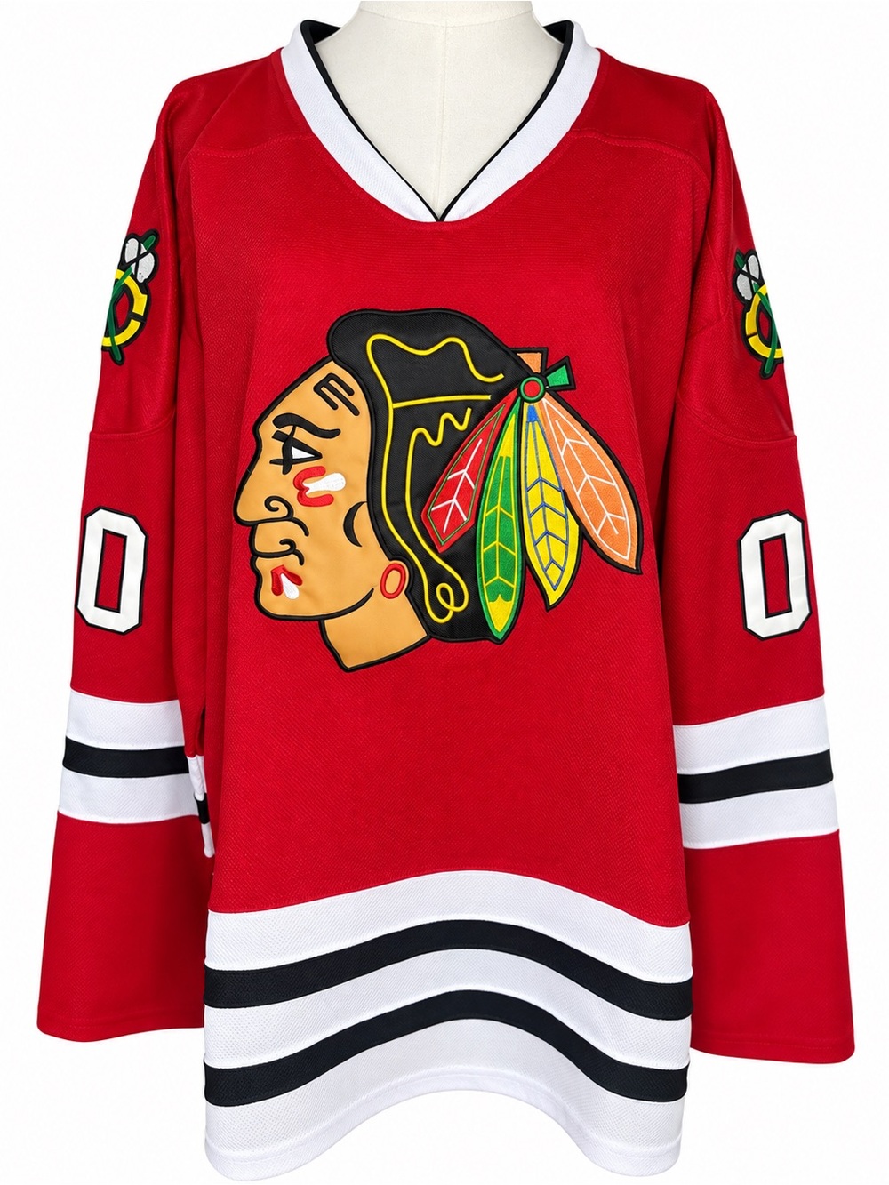 Red Chicago Blackhawks NHL Men's Hockey Jersey Sweater GRISWOLD 00